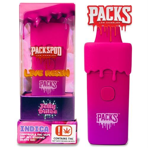 PACKWOODS JELLY DULCE LIVE RESIN DISPOSABLE 2G