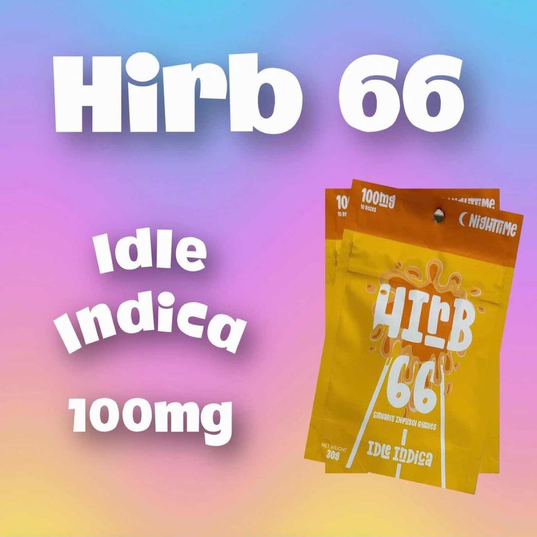 HIRB 100mg INDICA GUMMIES