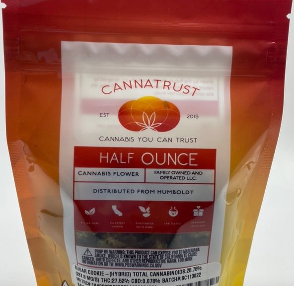 Sugar Cookie (hybrid) - 14g Flower (THC 27%) by Cannatrust **Buy 2 for $80**