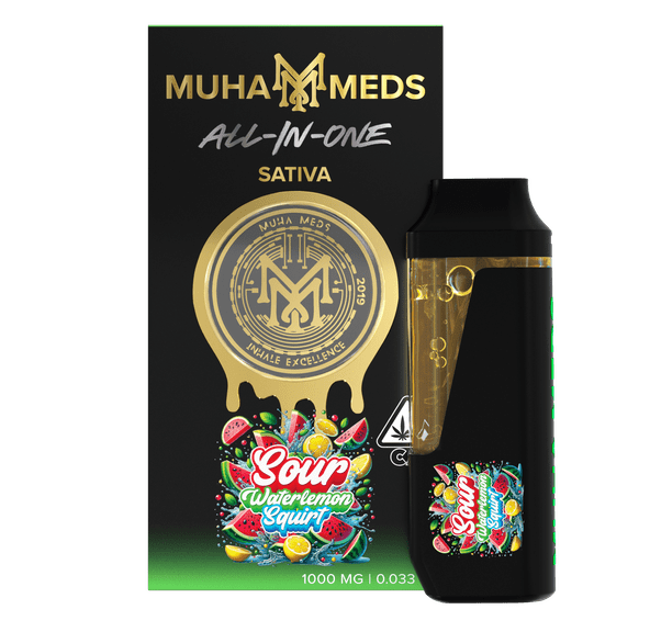 Muha | AIO Vape | 1g | Distillate | Sour Watermelon Squirt