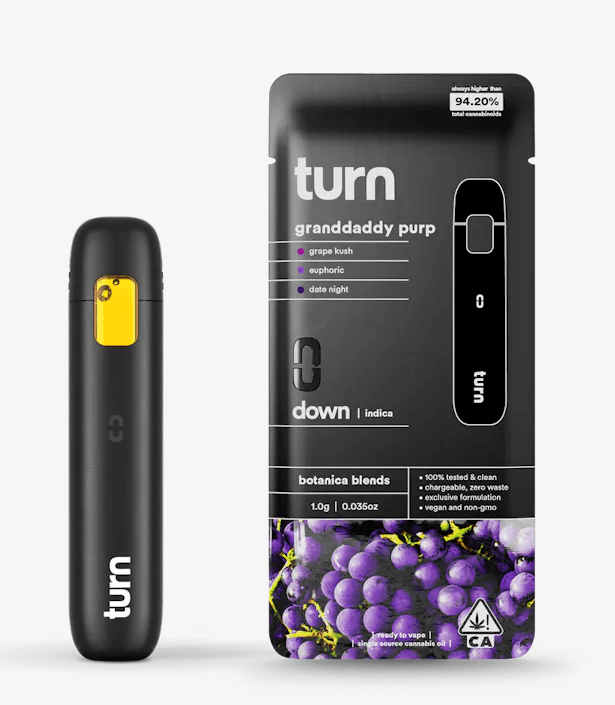 Turn Down Vape - Granddaddy Purp - 1g - All In One - Indica