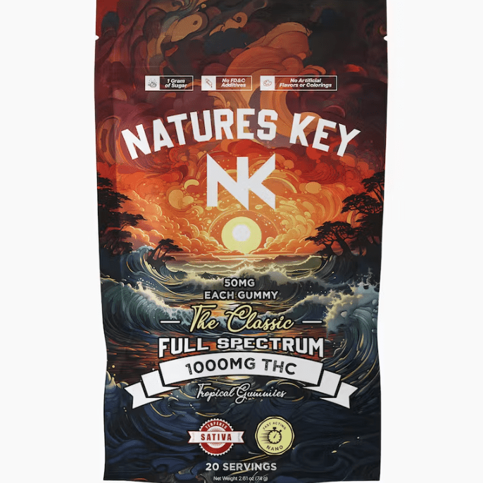 Tropical - Nano - 1000mg - Sativa Gummies