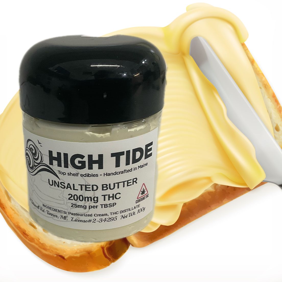 High Tide Unsalted Butter - 200mg