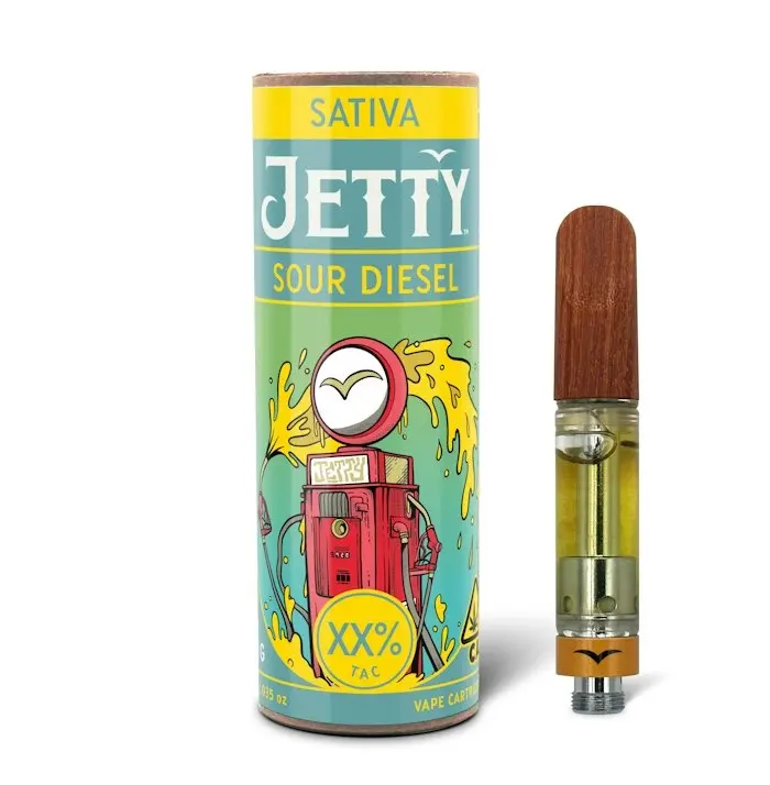 Jetty Sour Diesel Vape Cart High THC 1g
