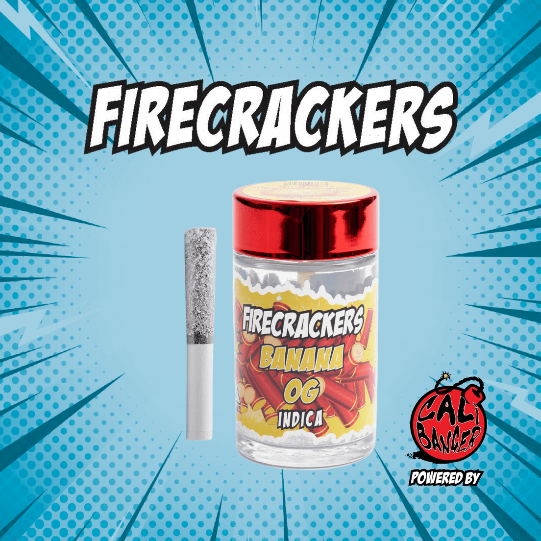 Firecracker Infused Pre Roll BANANA OG 5 x 0.6 - 3.0 Gr