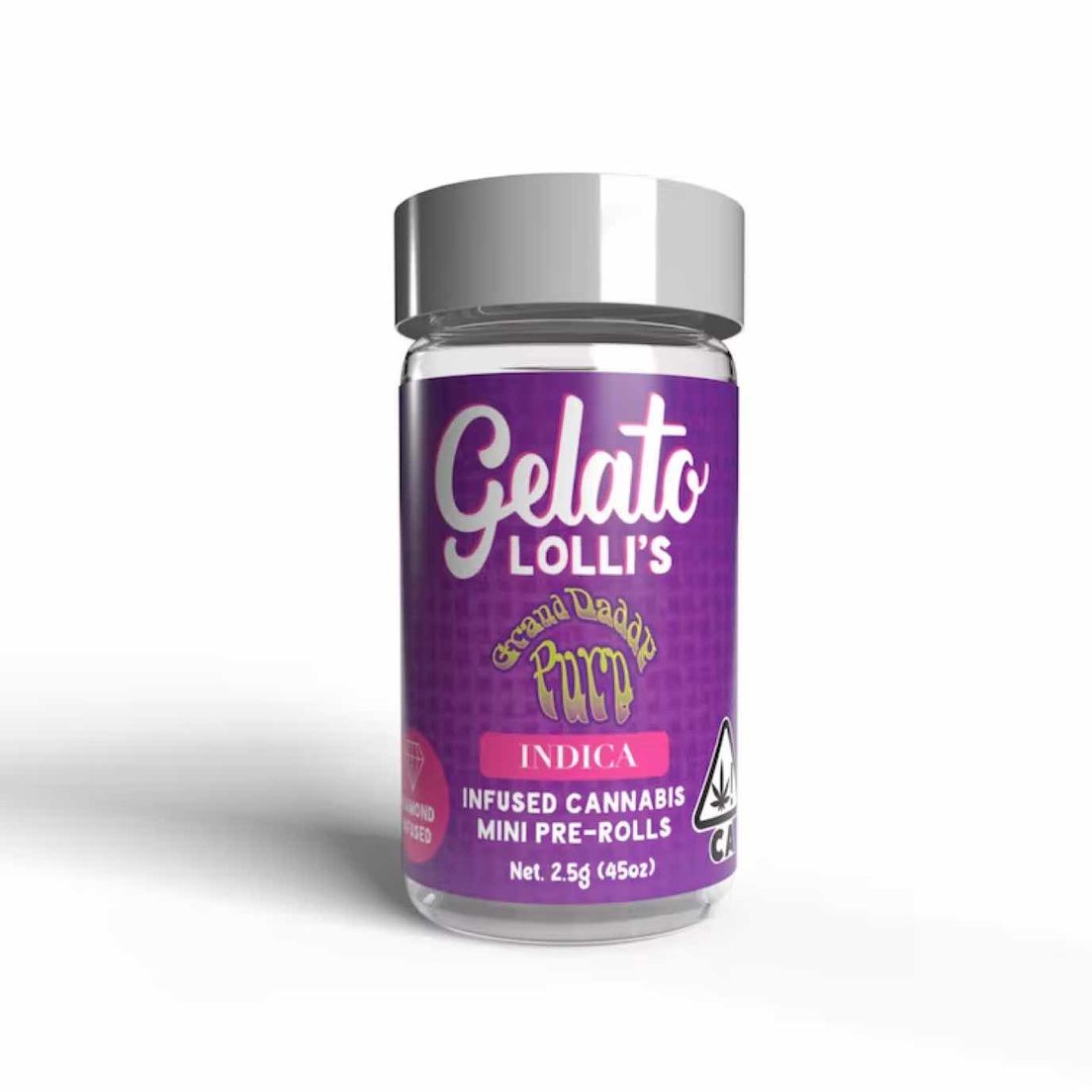 Gelato Infused Mini Pre-roll Pack Grand Daddy Purp 3g