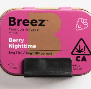 BREEZ BERRY NIGHTTIME MINT TINS 60THC/60CBN