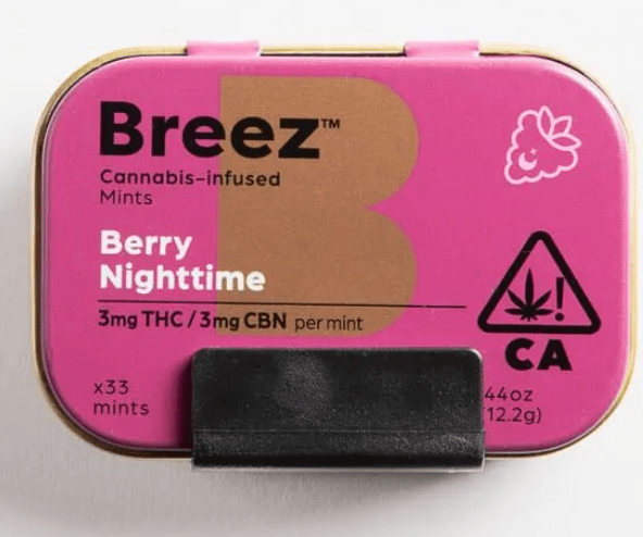 BREEZ BERRY NIGHTTIME MINT TINS 60THC/60CBN