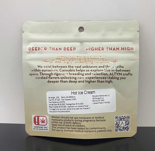ALTVM - Prepacked 3.5G - HOT ICE CREAM