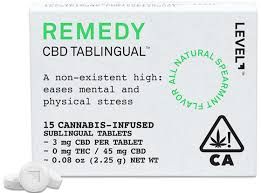 Level - Remedy - Tablingual - CBD