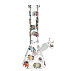 AFG Distribution- Pulsar- VW Bus- Beaker Glass Water Pipe- 10"- 14mm F