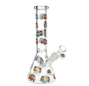 AFG Distribution- Pulsar- VW Bus- Beaker Glass Water Pipe- 10"- 14mm F