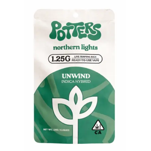 Potters - Northern Lights Live Resin All-In-One Disposable vape - 1.25 g