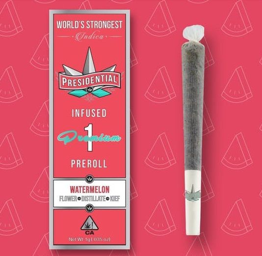 PRESIDENTIAL-INFUSED PREROLL-1G-WATERMELON