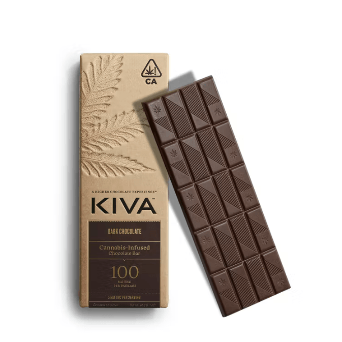 Kiva Bar Dark Chocolate Blackberry 100mg at Kolas Blumenfeld