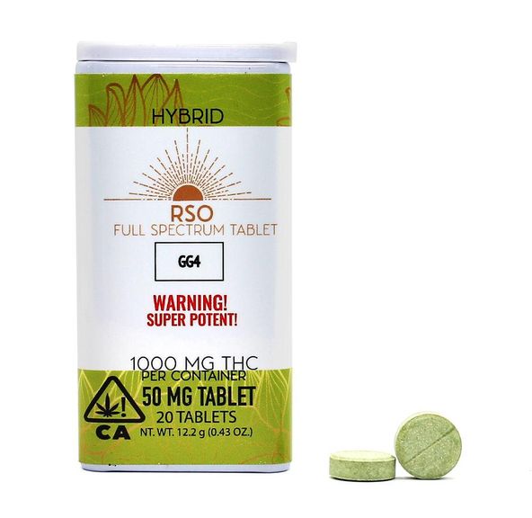 Emerald Bay Extracts 50mg Tablets - Hybrid - GG4 - 1000mg Tablets