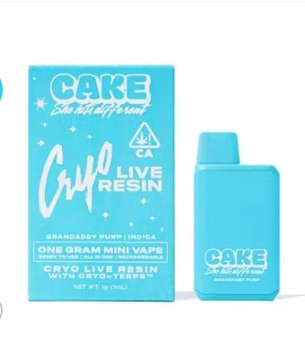 Cake - Grandaddy Purp - Cryo Live Resin Mini Vape 1g