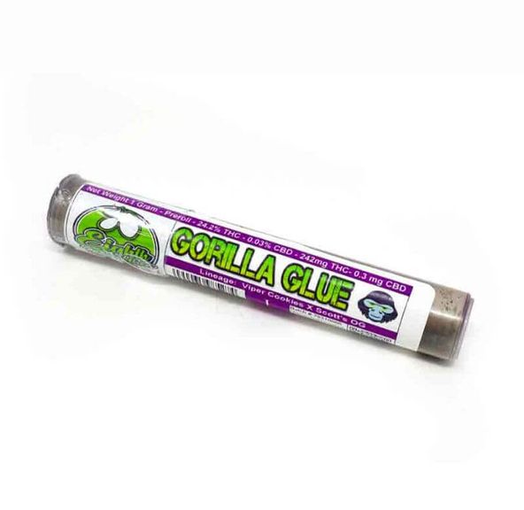 Gorilla Glue Preroll by Eighth Brothers 1g THC 27.9% Kiosk