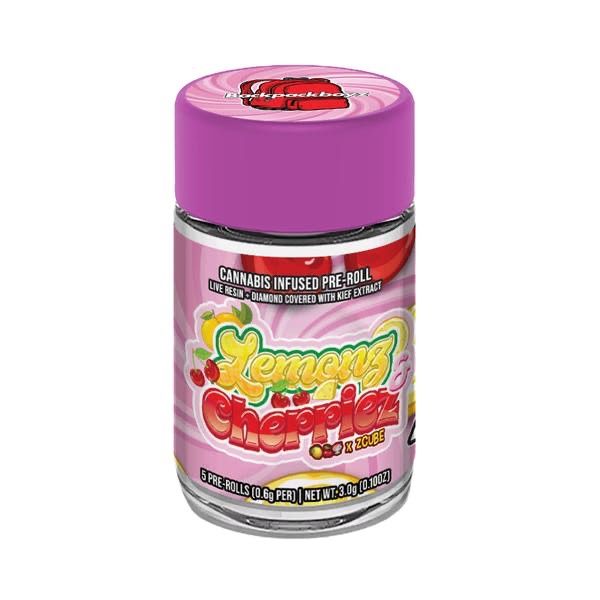 Backpackboyz- Lemonz & Cherriez Infused Prerolls 5pk 3g (H)