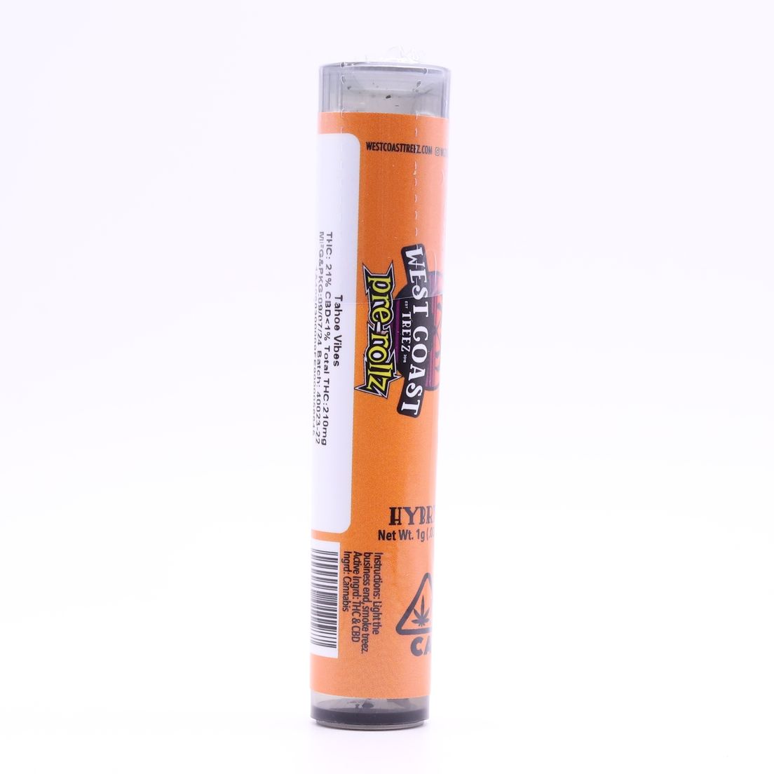 West Coast Treez- TAHOE VIBES 1G PREROLL