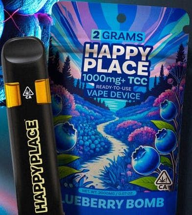 Happy Place Blueberry Bomb 2g All-in-One Vape Pen 47.96%