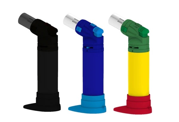 Z1 Zengaz Rubberized Pure Torch Lighter w/ Silicone Storage Assorted