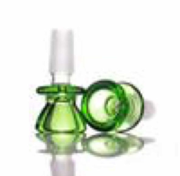 Bowl - Green Bowl/Slide w/ 14mm Male Joint