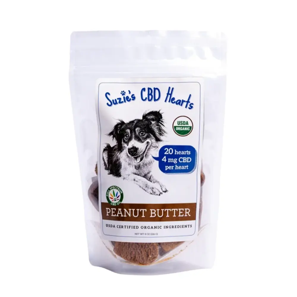 Suzie's Organic 4mg CBD Pet Treats, 20ct - Peanut Butter