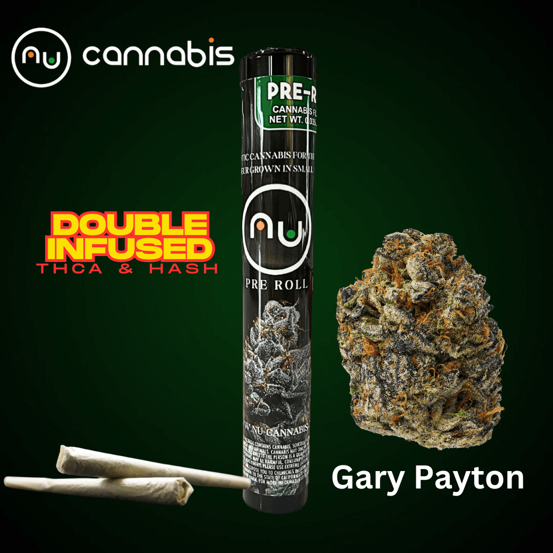 NuCannabis - Gary Payton 2 Pack - THCA/HASH PRE ROLL INFUSED
