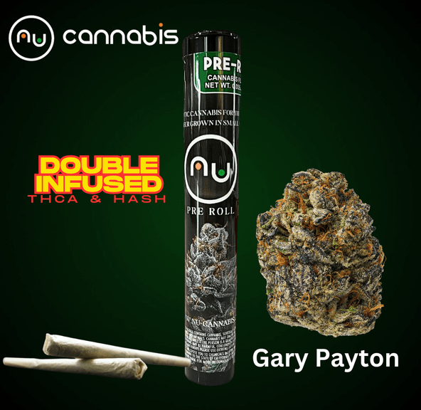 NuCannabis - Gary Payton 2 Pack - THCA/HASH PRE ROLL INFUSED