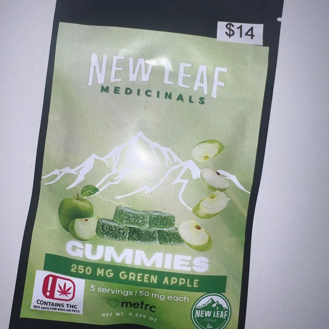 250mg Green Apple Gummies
