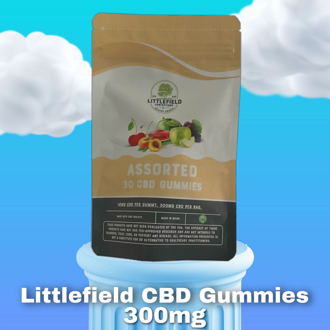 Littlefield Confections CBD Gummies - Assorted - 300mg