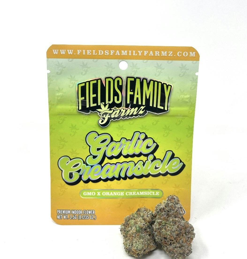 Fields Family Farmz - Garlic Creamsicle Smalls 3.5G - INDOOR FLOWER