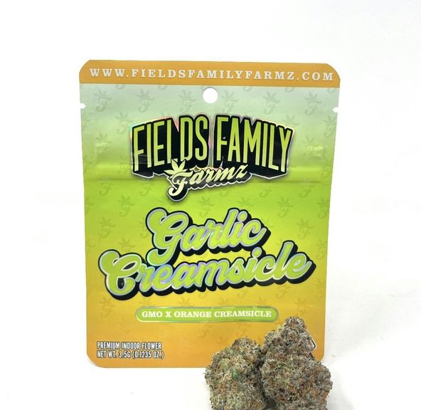 Fields Family Farmz - Garlic Creamsicle Smalls 3.5G - INDOOR FLOWER