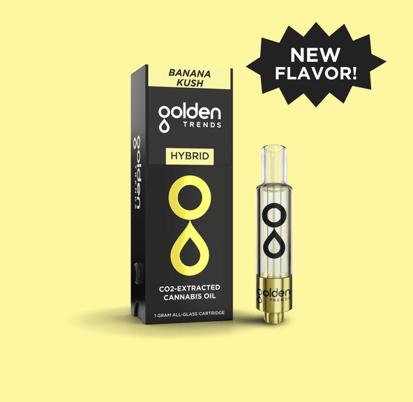 GOLDEN TRENDS BANANA KUSH TRIPLE FILTERED CO2 CART 1G
