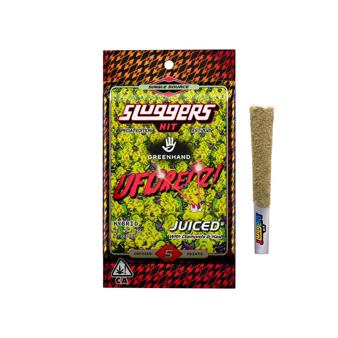 Sluggers UFOreoz .7g Diamond Infused Preroll 5pk 38.8%