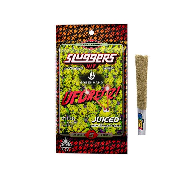 Sluggers UFOreoz .7g Diamond Infused Preroll 5pk 38.8%