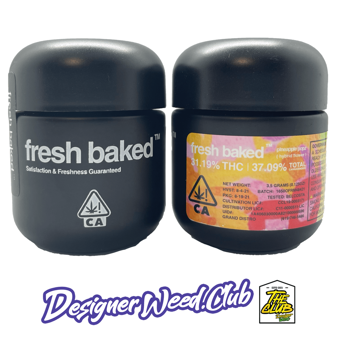 Pineapple Pops 3.5g from Fresh Baked Flower **Premium New Flavor**Highly Recommended**