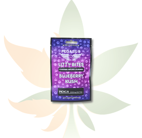 Litty Bites- 2500mg- Indica- Blueberry Kush