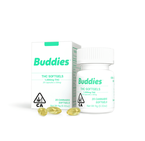 Buddies THC 25mg Cap. 40ct