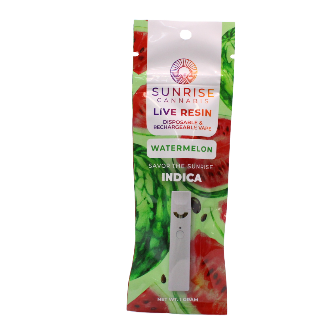 SUNRISE CANNABIS WATERMELON LIVE RESIN DISPOSABLE 1G
