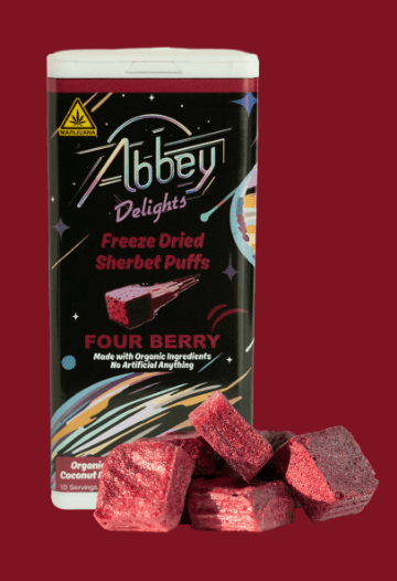 Abbey Delights Freeze Dried Sherbet Puffs Four Berry
