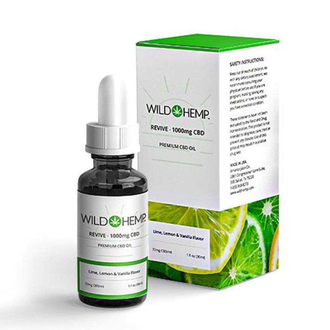 VGI|Revive|Lime|CBD Tincture|500mg