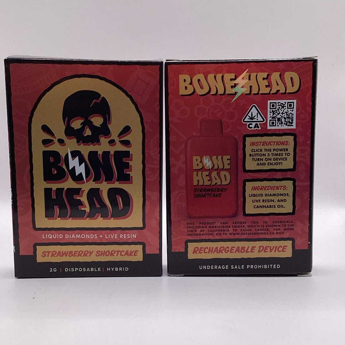 Bonehead - Disposable - Strawberry Shortcake - 2g