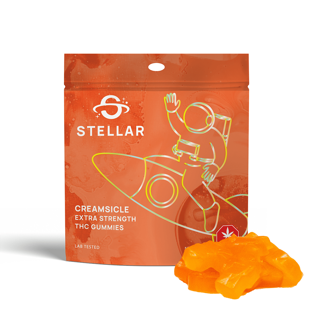 1000mg Creamsicle Cruiser Gummies by Stellar Treats