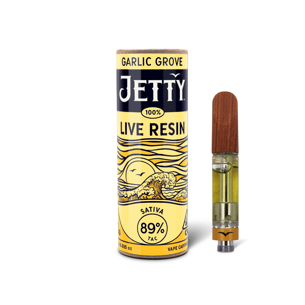 Jetty Extracts - Garlic Grove 100% Live Resin Cartridge 1g