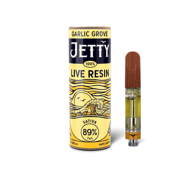 Jetty Extracts - Garlic Grove 100% Live Resin Cartridge 1g