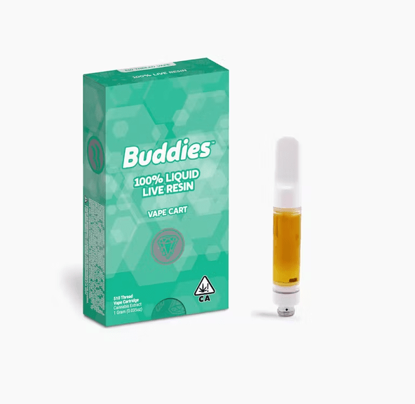 Buddies Live Resin Cartridge Gelato Cake 1g