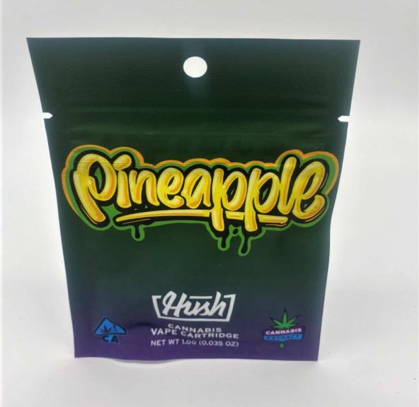 Pineapple (indica) - 1g Cartridge (THC 92%) by HUSH **Buy 2 for $50**