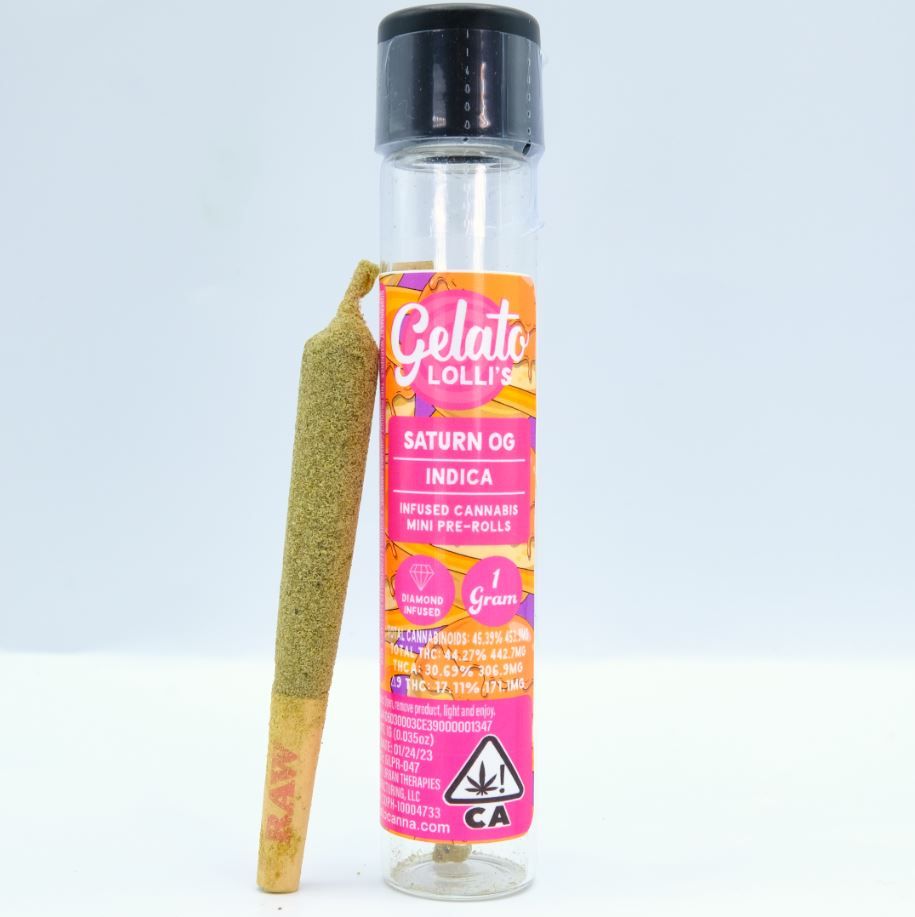 Gelato Infused Pre-roll Saturn OG 1.2g